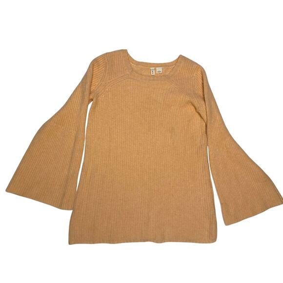 MOTH 100% cashmere sweater tunic bell sleeve pink sz S - Picture 1 of 3